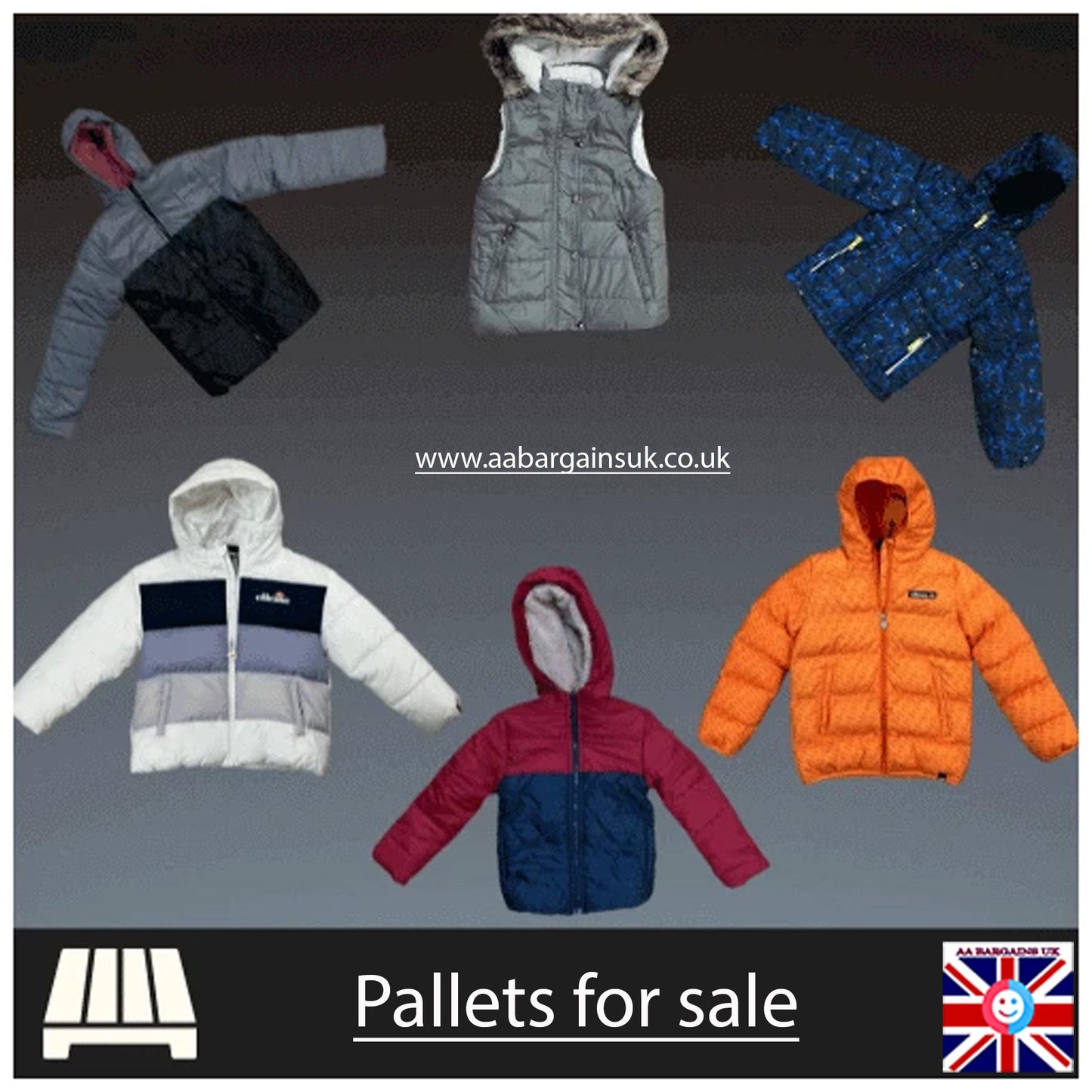 Children’s Branded Coats – Wholesale Pallet Bulk Job Lot