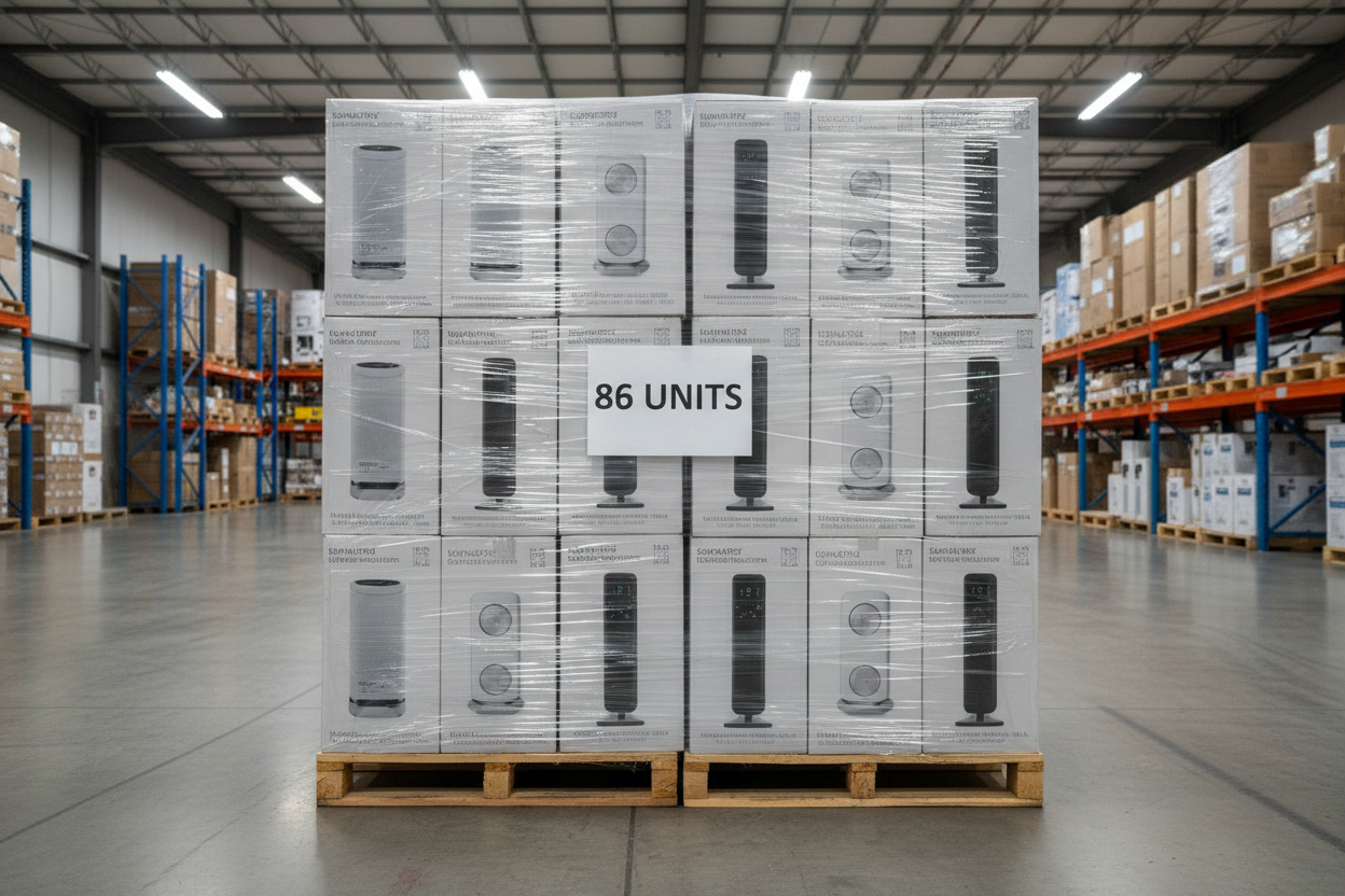 Heating, Cooling & Home Security Job Lot – Dehumidifiers, Smart Panel Heaters & Wireless Door Chimes – 86 Units – RRP £3,468 – Returns Pallet
GENERATE A PALLET IMAGE