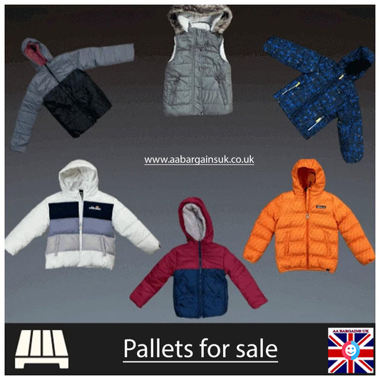 Children’s Branded Coats – Wholesale Pallet Bulk Job Lot