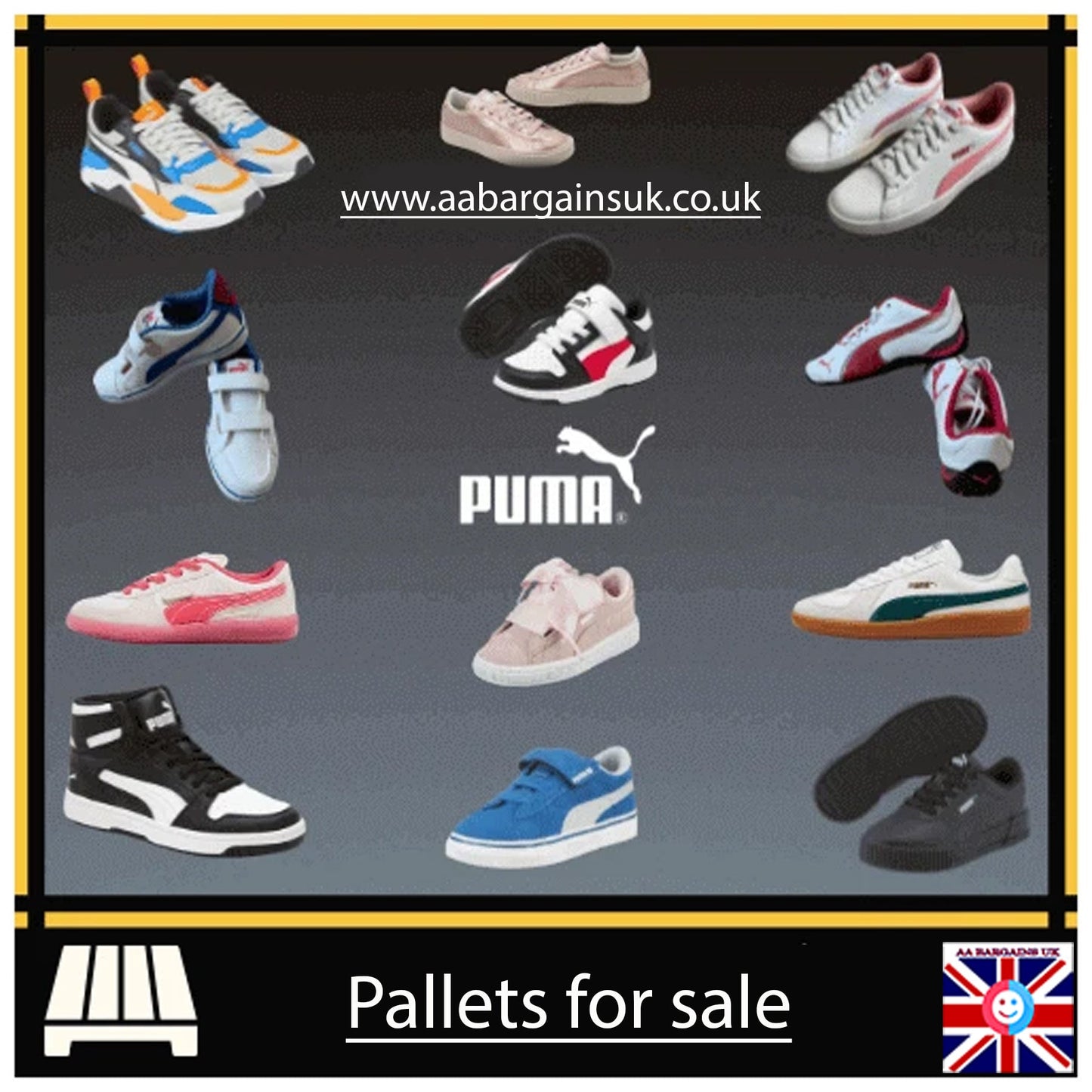 Wholesale Pallet of Kids’ Puma Trainers – Branded Footwear Stock