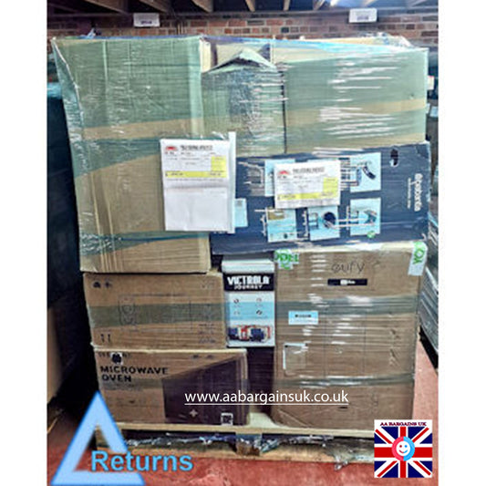 Wholesale Returns Pallet – Eufy Omni S1 Pro, Segway Scooter, Samsung Microwave, Breville, Swan & Homeware Mix, 26 Items (Lot No. 302707)