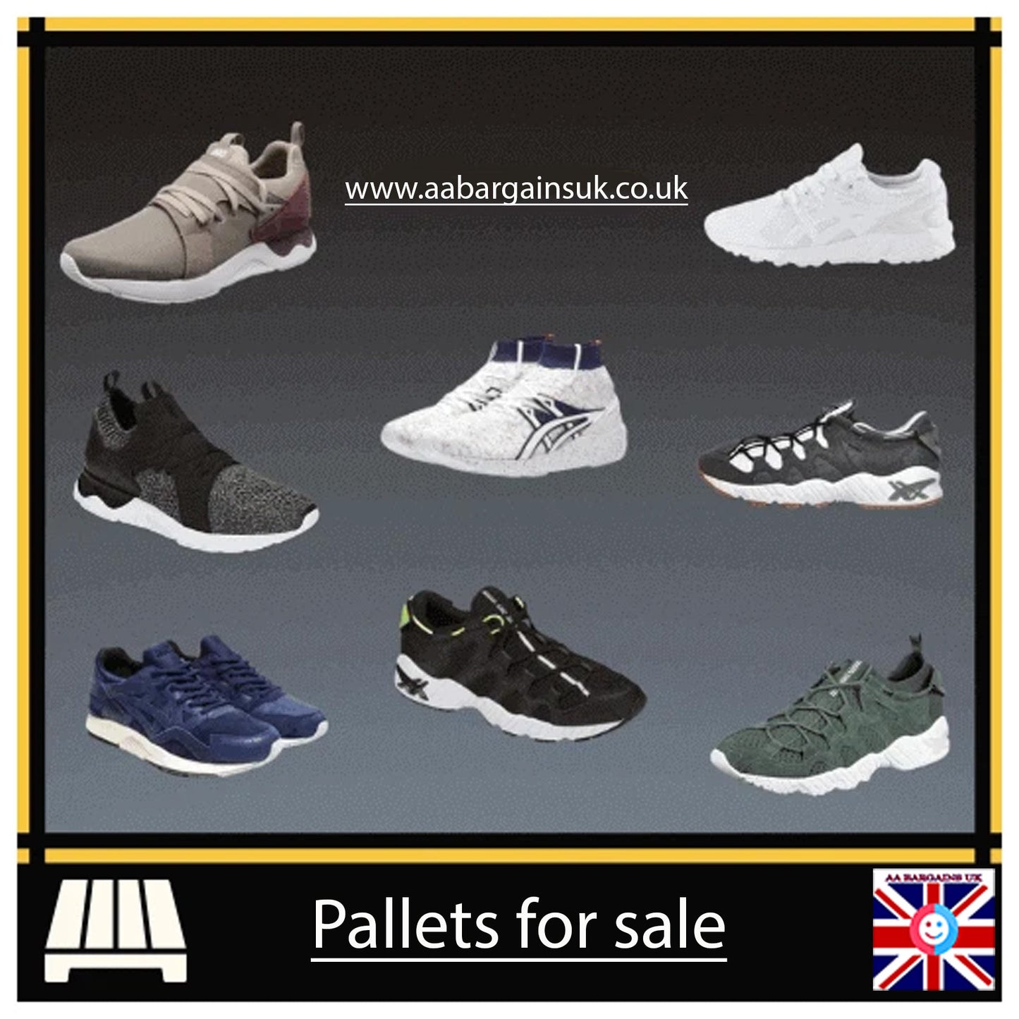 Wholesale Asics Footwear – Liquidation Stock Pallet
