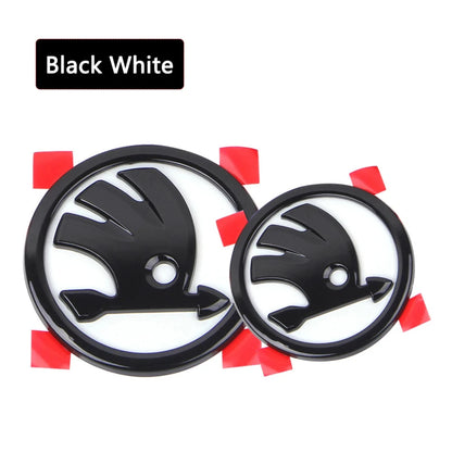 Pcs 80mm/90mm Skoda Emblem Badge for Fabia Octavia RS Superb Rapid Yeti