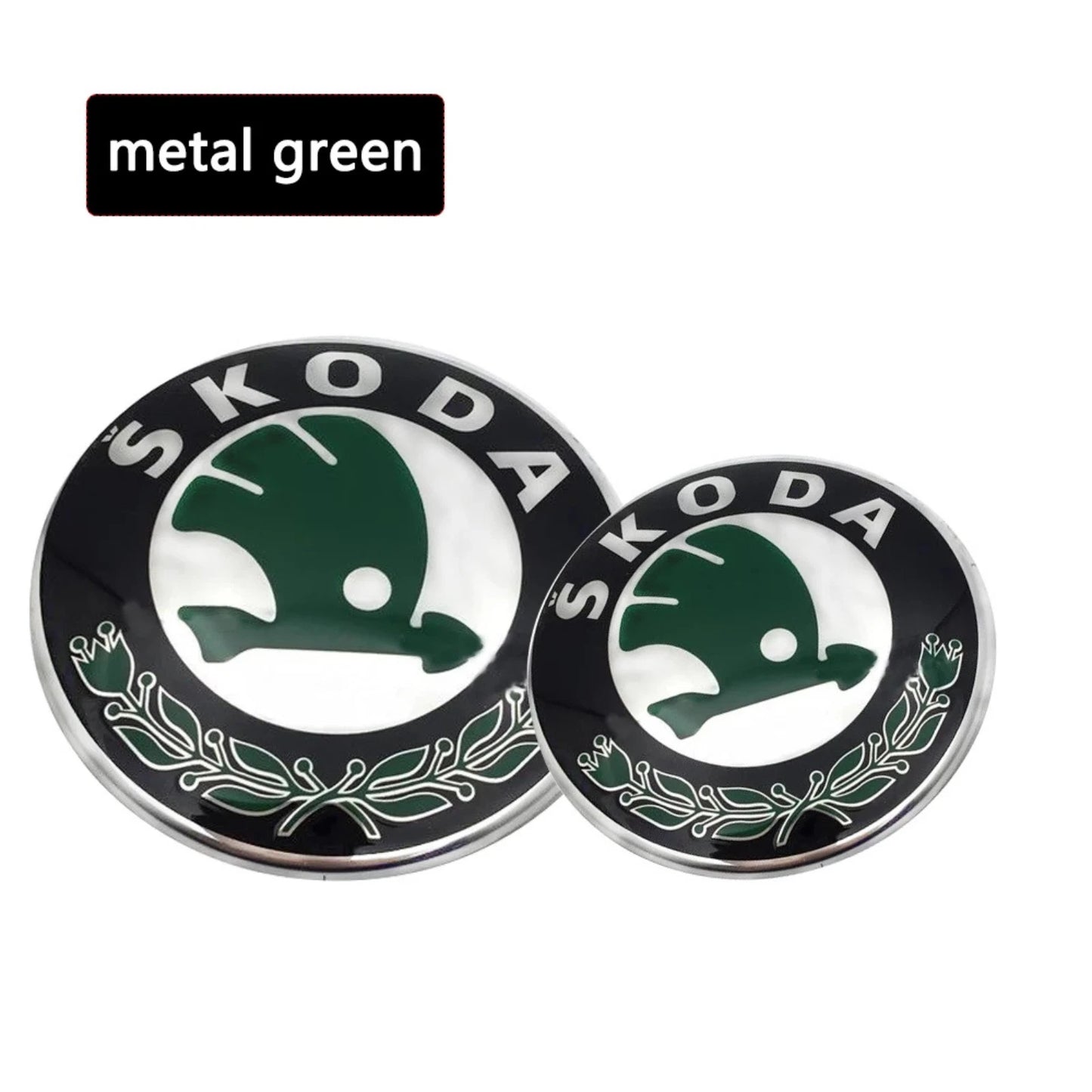 Pcs 80mm/90mm Skoda Emblem Badge for Fabia Octavia RS Superb Rapid Yeti
