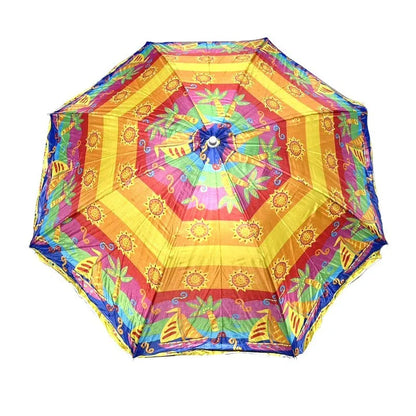 1.8M Garden Parasol Mandala Umbrella – Tilt Outdoor Sun Shade Canopy for Patio