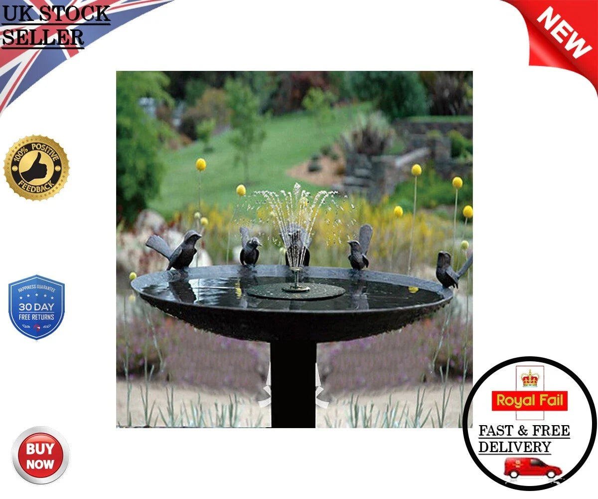 Solar Powered Floating Water Fountain – 5.5W for Bird Bath, Pond, Pool & Garden Home Decor