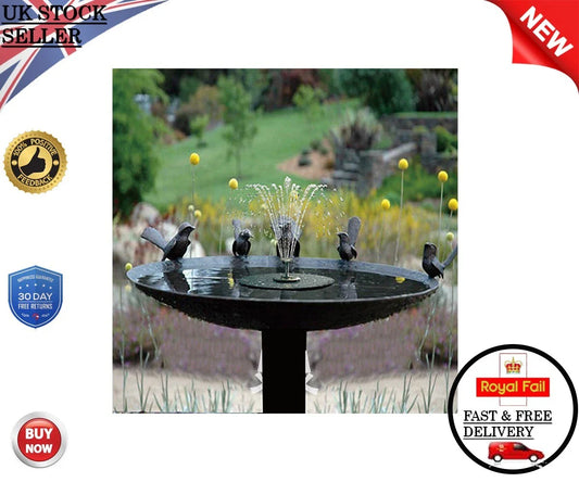 Solar Powered Floating Water Fountain – 5.5W for Bird Bath, Pond, Pool & Garden Home Decor