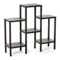 Rectangular Rack Lombok 4 Levels Brown